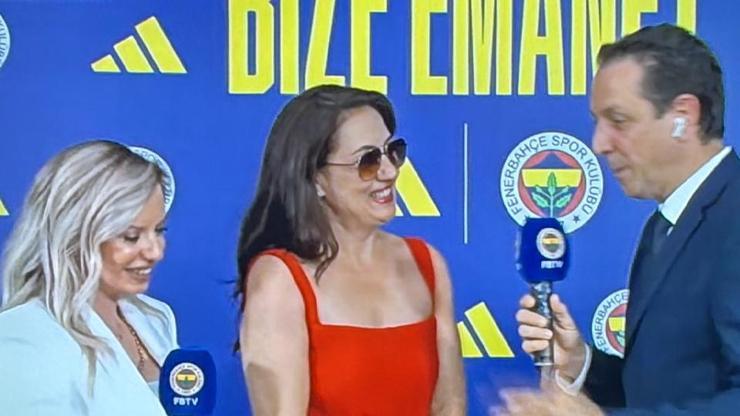 Meltem Cumbul’un kırmızı elbisesi Fenerbahçe taraftarını çıldırttı: O elbiseyle nasıl içeri girdin