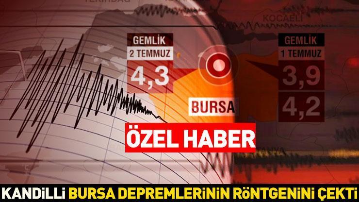 Kandilli, Bursa depremlerinin röntgenini çekti İşte satır satır ayrıntılar