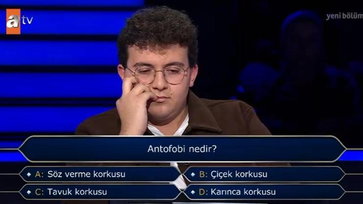 Antofobi nedir? Çiçek, Söz verme korkusu: Kim Milyoner Olmak İster sorusu Antofobi nedir? Çiçek, Söz verme korkusu: Kim Milyoner Olmak İster sorusu