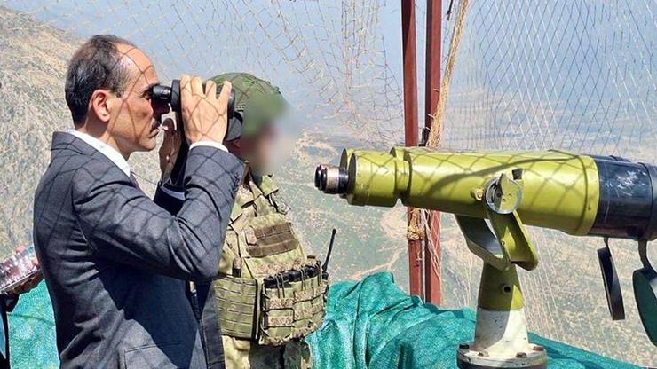İbrahim Kalından kritik fotoğraf: MİT Iraktaki bu dağları denetleyecek