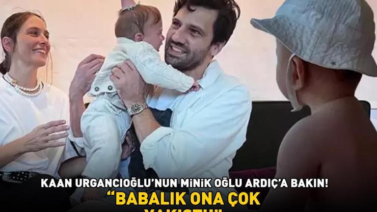 Kaan Urgancıoğlunun minik oğlu Ardıça bakın Beğeni butonu çöktü: BABALIK ONA ÇOK YAKIŞTI