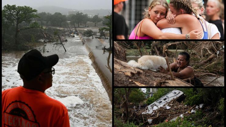 Teksas felaketi yaşıyor 15i çocuk 50den fazla ölü: Çok sayıda kayıp var...