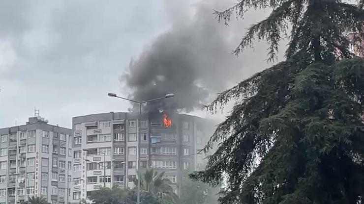 Samsun'da daire yangını Samsun'da daire yangını