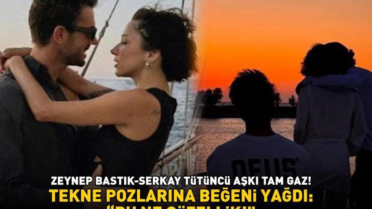 Zeynep Bastık - Serkay Tütüncü aşkı tam gaz sürüyor Tekne pozlarına beğeni yağdı: BU NE GÜZELLİK