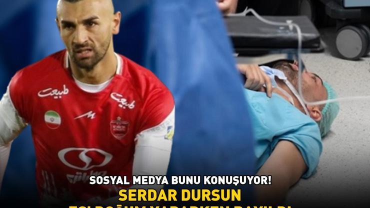Persepolisin yıldızı Serdar Dursun, eşi doğum yaparken bayıldı
