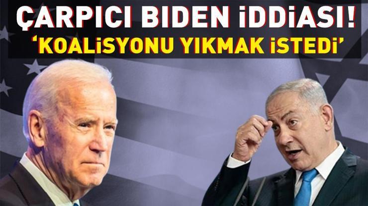 Netanyahunun partisinden Biden yönetimine suçlama Koalisyonunu yıkmak istedi