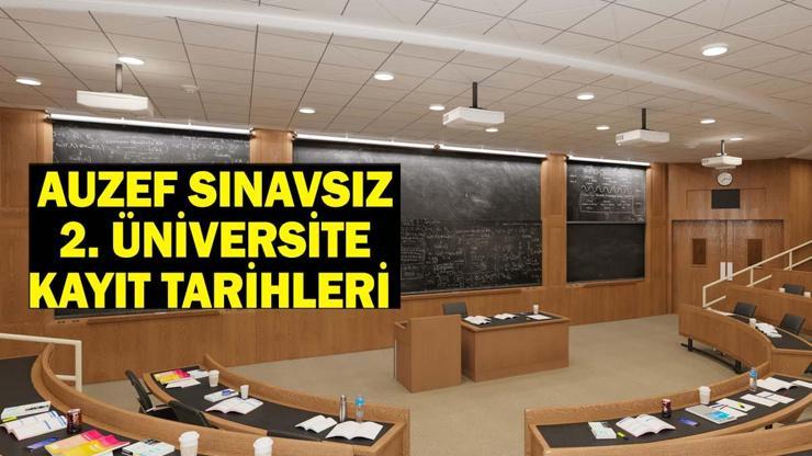 AUZEF SINAVSIZ 2. ÜNİVERSİTE KAYIT TARİHLERİ VE ÜCRETİ: AUZEF ikinci üniversite kayıtları nasıl yapılır, ücreti ne kadar, hangi bölümler var