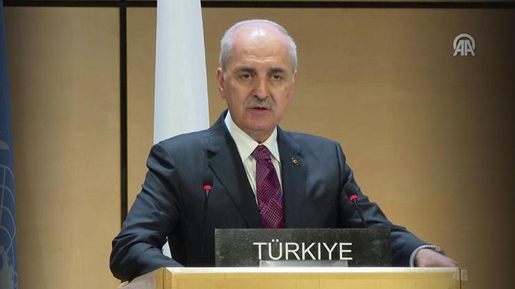 SON DAKİKA | TBMM Başkanı Numan Kurtulmuş Cenevrede konuştu: Gazzede can kaybı 60 bini aştı