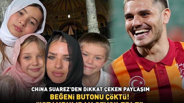 Galatasarayın yıldızı Icardinin büyük aşkı China Suarez ile çocuklarına bakın İSTANBULDAN SEVGİLERLE