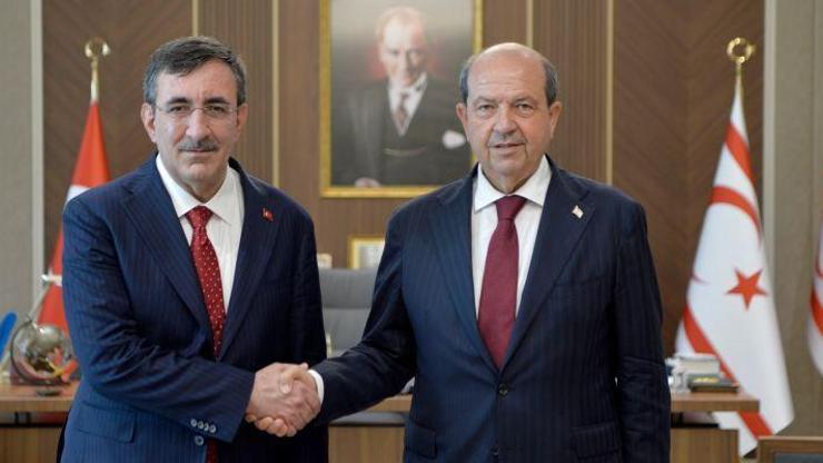Cumhurbaşkanı Yardımcısı Yılmaz, KKTC Cumhurbaşkanı Tatar ile görüştü