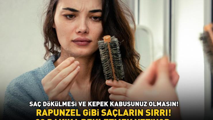 RAPUNZEL GİBİ SAÇLARIN SIRRI Saç dökülmesi ve kepek sorunu için 3 doğal yöntem 30 dakika bekletmek yetiyor