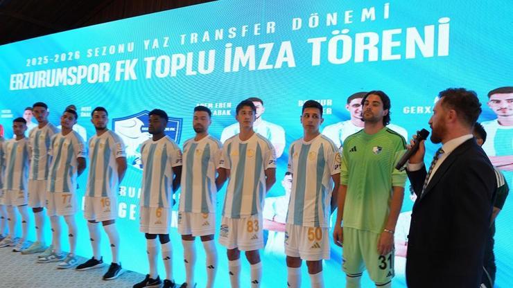 Erzurumspor FK, 10 transferi tanıttı