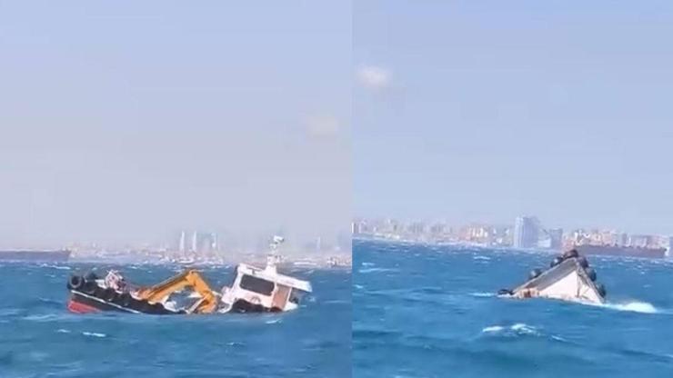 İstanbul Yenikapı'da fırtına gemi batırdı İstanbul Yenikapı'da fırtına gemi batırdı