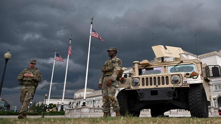Ulusal Muhafızlar'ın konuşlandığı Washington'da 68 kişi gözaltına alındı