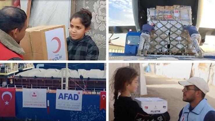 İletişim Başkanlığı duyurdu: Türkiye'den Gazze'ye yardım eli İletişim Başkanlığı duyurdu: Türkiye'den Gazze'ye yardım eli