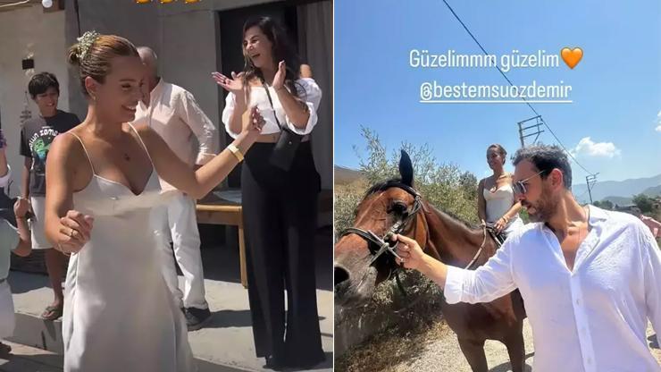 Bestemsu Özdemir Ve Ersin Görkem Evleniyor Damat Gelini Atla Aldı... İşte İlk Kareler