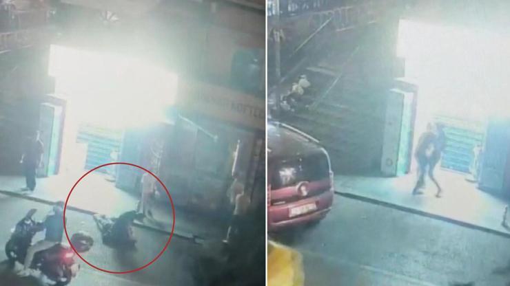 Önce darp etti, sonra gasp İşte o anlar...