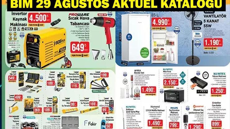 BİM 29 Ağustos Aktüel Ürünler: Teknoloji ve Ev Ürünlerinde Büyük Fırsatlar BİM’de Bu Hafta Neler Var 26-29 Ağustos Aktüel Katalog Detayları