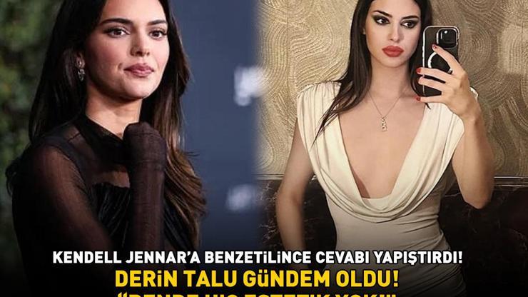 Defne Samyelinın kızı Derin Talu, Kendall Jenner’a benzetilince cevabı yapıştırdı Benim hiç estetik operasyonum yok