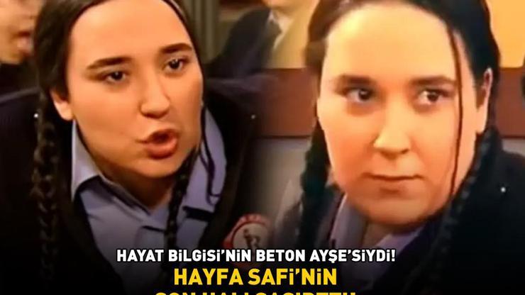 Hayat Bilgisinin Beton Ayşesiydi Hayfa Safinin son hali şaşırttı Bakın artık ne iş yapıyor…