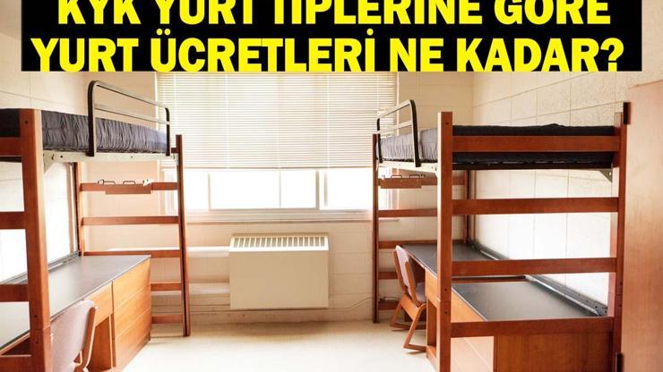 KYK YURT ÜCRETLERİ 2025: KYK yurt tiplerine göre (1.tip, 2.tip, 3.tip, 4.tip, 5.tip, 6.tip) yurt ücretleri ne kadar