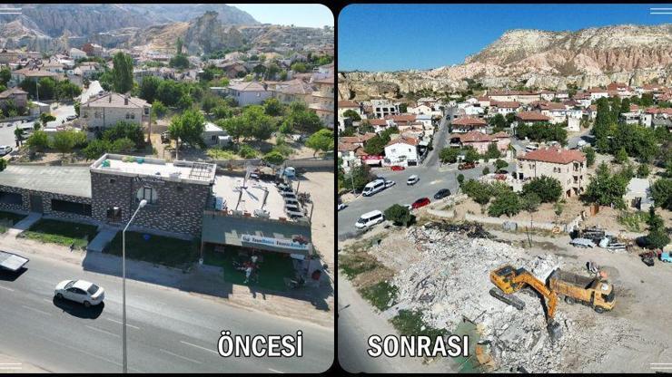 Kapadokya’da kaçak yapıya geçit yok: Sit alanındaki otel ve restoran yıkıldı Kapadokya’da kaçak yapıya geçit yok: Sit alanındaki otel ve restoran yıkıldı