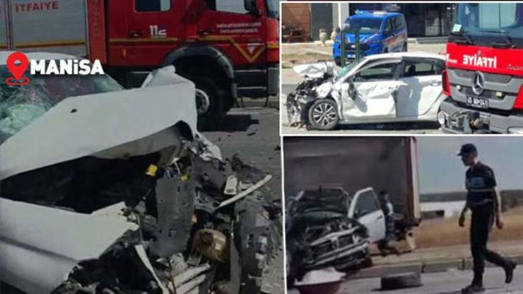Manisa'daki zincirleme kazada acı detay