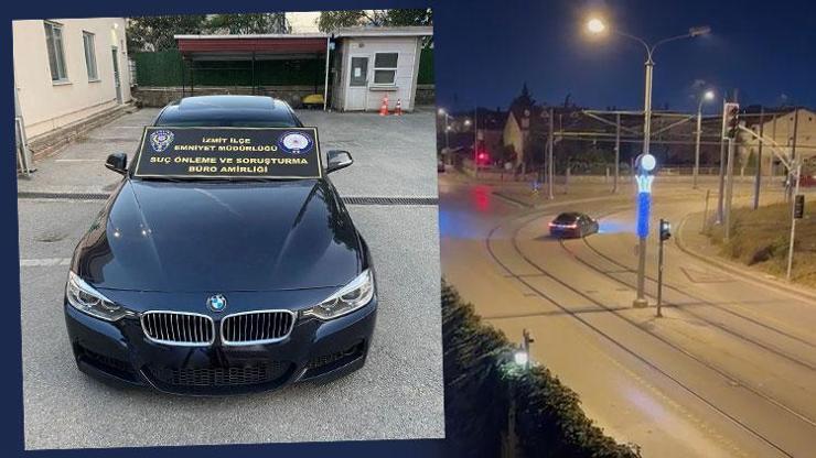 Tramvay yolunda drift yapan sürücüye 55 bin 659 TL ceza