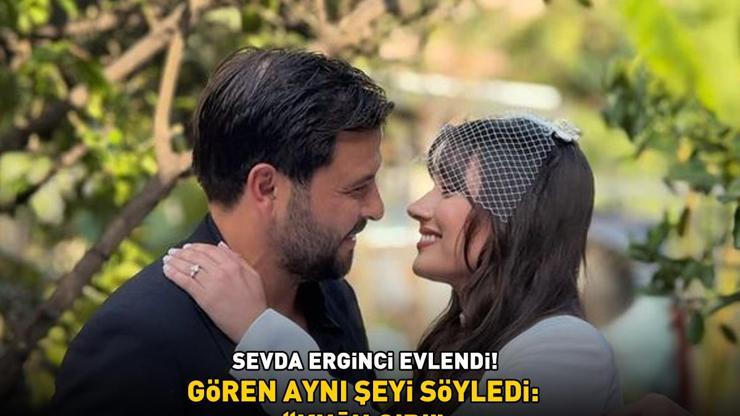 Sevda Erginci evlendi Güzel yıldız sade gelinliğiyle göz kamaştırdı KUĞU GİBİ