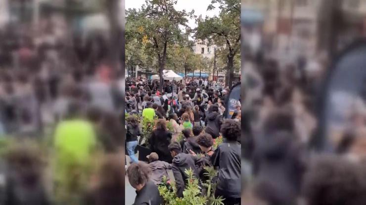 Paris’te ücretsiz tavuk izdihamı Binlerce kişi akın etti, etkinlik kontrolden çıktı