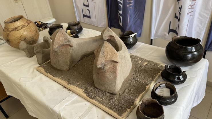 6 bin yıllık boğa başlı sunak bulundu