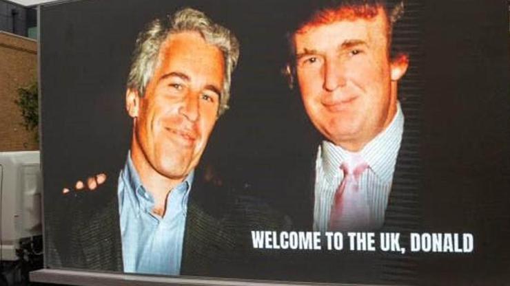 Trump ve Epsteinın fotoğrafı olan araca el konuldu