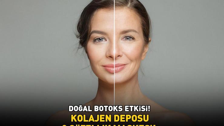 KOLAJEN DEPOSU 3 GÜZELLİK MASKESİ Doğal botoks etkisi Cildi neme boğuyor, kırışıklıkları ütü gibi açıyor