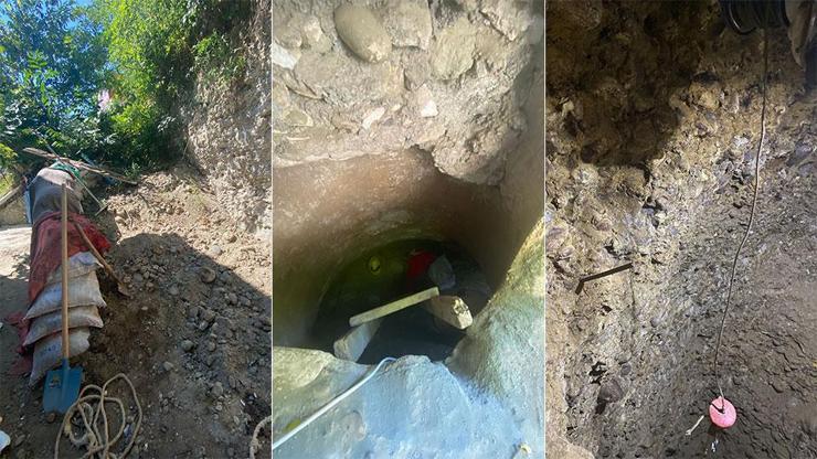 Define rüyası pahalıya patladı: Evlerinin altına 12 metrelik tünel kazan anne ile oğlu yakalandı