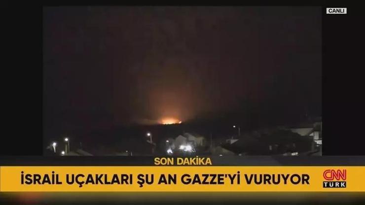 SON DAKİKA | İsrail uçakları Gazze'yi vuruyor!