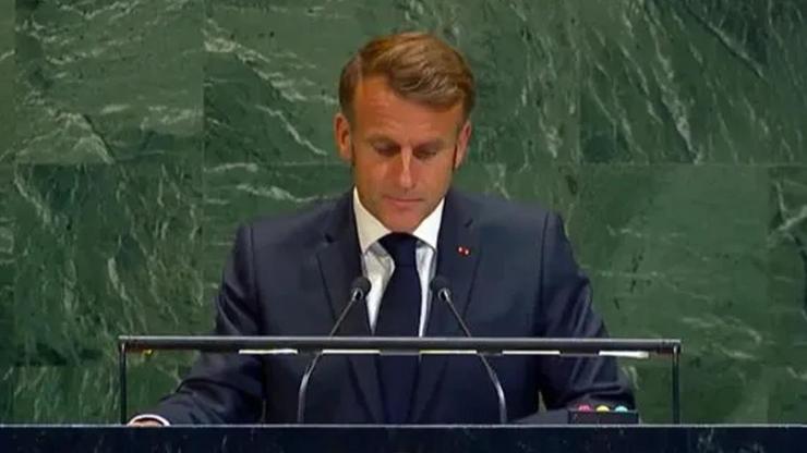 SON DAKİKA HABERİ: Macron BM Genel Kurulu'nda duyurdu: Fransa Filistin'i resmen tanıdı