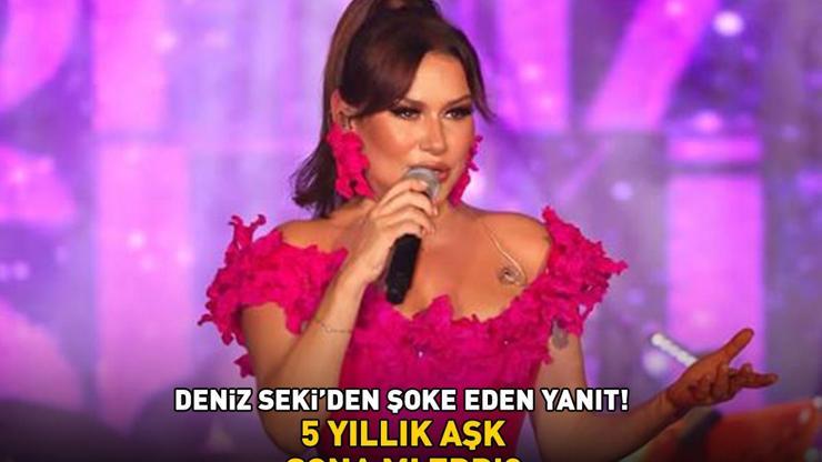 5 yıllık aşk sona mı erdi Ünlü şarkıcı Deniz Sekiden şaşırtan yanıt: O beni merak etsin