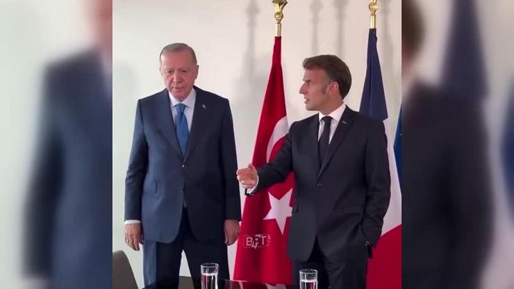 Erdoğan-Macron görüşmesinde dikkat çeken diyalog