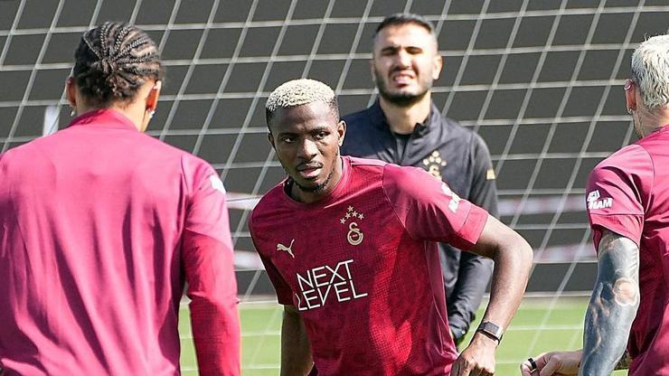 Galatasaraya Victor Osimhenden iyi haber Çalışmalar tamamlandı...