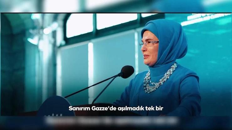 Emine Erdoğan Filistin için adalet mesajı verdi: Daha adil bir dünya için çalışacağız