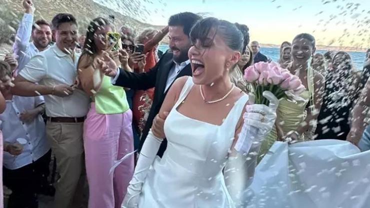 Yunanistan’da Evlenen Sevda Erginci, Düğünden Yeni Karelerini Paylaştı