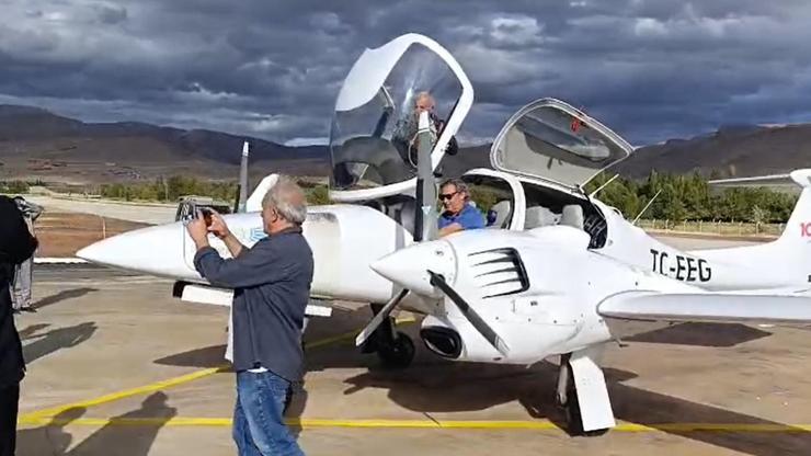 Nuri Demirağın doğduğu ilçeye 84 yıl sonra ilk uçak indi