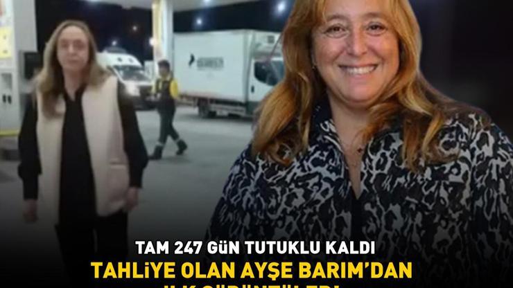 Tam 247 gün tutuklu kaldı Tahliye olan ünlü menajer Ayşe Barımdan ilk görüntüler
