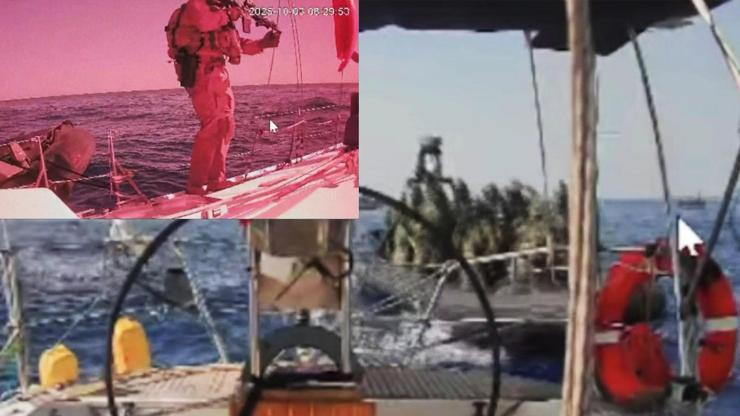 Filodaki son gemi Marinette İsrail baskınına uğradı İşte son görüntüler...