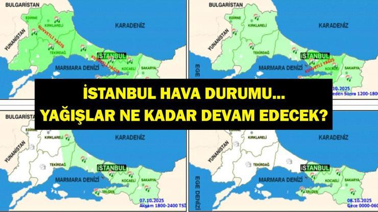 7 EKİM İSTANBUL HAVA DURUMU: İstanbul’da Sağanak Yağış Başladı! Yağışlar Kaç Gün Sürecek? 7 EKİM İSTANBUL HAVA DURUMU: İstanbul’da Sağanak Yağış Başladı! Yağışlar Kaç Gün Sürecek?