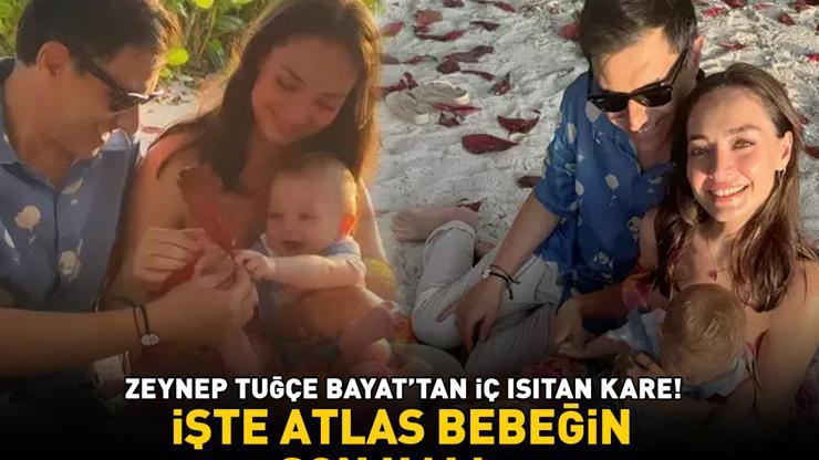 Zeynep Tuğçe Bayat-Cansel Elçin çiftinin mutlu evliliği İç ısıtan kare İşte Atlas bebeğin son hali...