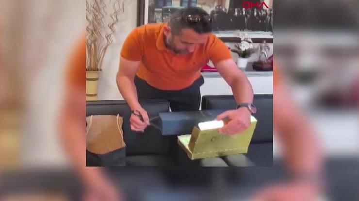 Baklava kutusunda rüşvet operasyonu