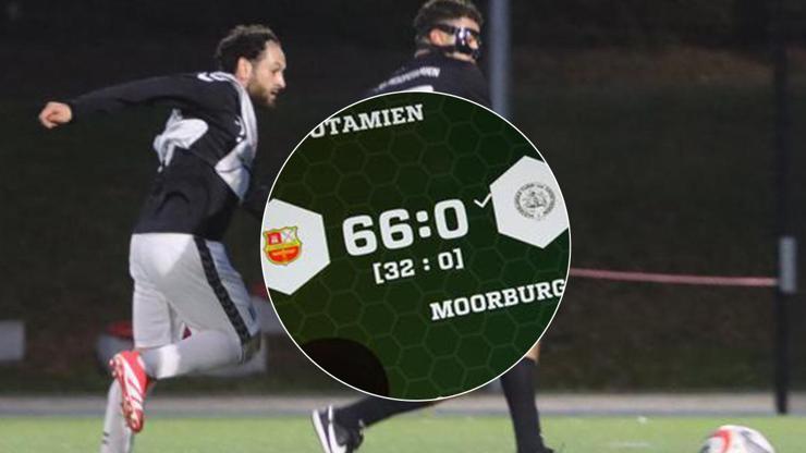 Almanyada 9. lig maçında şoke eden skor: 66-0 | Türk oyuncu 17 gol attı...