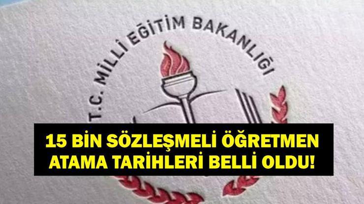 15 BİN SÖZLEŞMELİ ÖĞRETMEN ATAMASI: MEB Sözleşmeli Öğretmen Atama Başvuruları Başladı Mı? 15 Bin Sözleşmeli Öğretmen Ataması Ne zaman Yapılacak, Başvuru Şartları Ne?