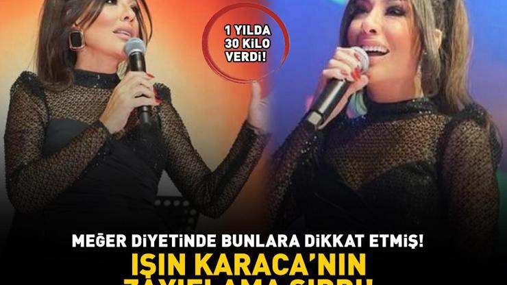 Işın Karacanın zayıflama sırrı 1 yılda 30 kilo verdi, sahne tarzıyla büyüledi Meğer diyetinde bunlara dikkat etmiş